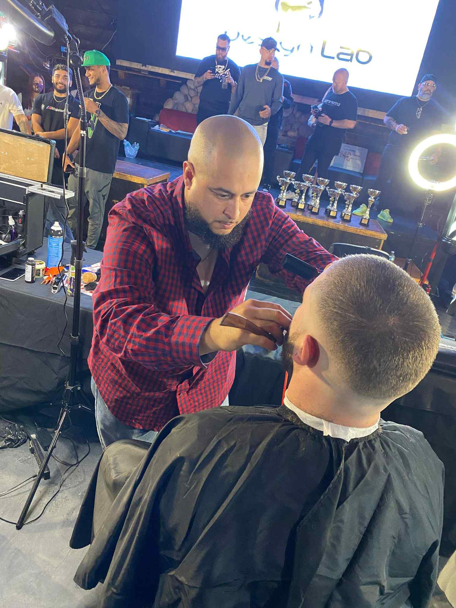 Beard trim and lineup at Marathon Barber Studio in Lake Wales, FL