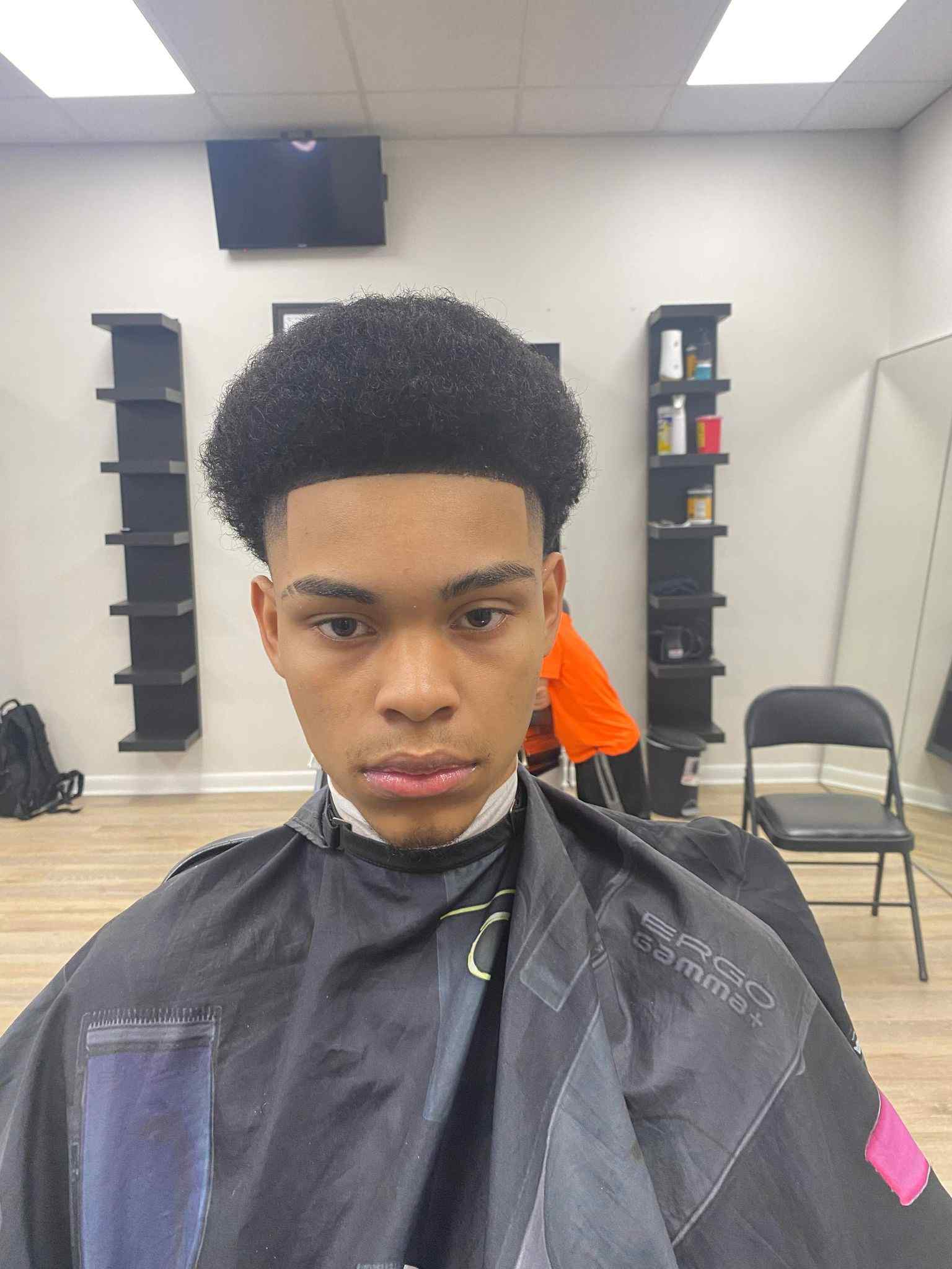Detailed fade haircut at our barbershop in Lake Wales, FL